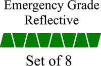 
              Green HELMET TETS TETRAHEDRONS HELMET STICKER  EMT EMERGENCY GRADE REFLECTIVE
            
