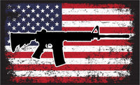 
              AR15 USA FLAG, STICKER, DECAL, 5YR VINYL, AR15 Grunge USA Flag TS
            