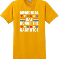 MEMORIAL DAY HONOR THE SACRIFICE , Veterans day Soldier USA Support T-Shirt