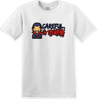 
              CAREFUL I BITE - Halloween - Novelty T-shirt
            