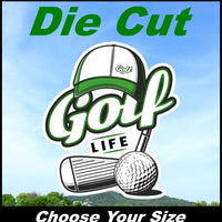 Golf Life Decal for car and truck back/side Window and Bumper sticker High Def.