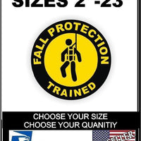 Fall Protection Certified Hard Hat Sticker, Decal Helmet Label Safety Laborer 6Y