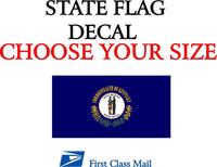 
              KENTUCKY STATE FLAG, STICKER, DECAL, 5 YR VINYL State flag of Kentucky
            