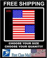 
              RIGHT & LEFT American Flag USA mirrored Vinyl Decals Boat truck car/sticker 3m
            