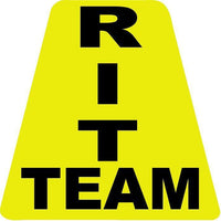
              RIT Team HELMET TETS TETRAHEDRONS HELMET STICKER  EMT REFLECTIVE
            