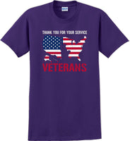 
              THANK YOU FOR YOUR SERVICE, Veterans day Soldier USA Support T-Shirt
            