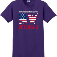 THANK YOU FOR YOUR SERVICE, Veterans day Soldier USA Support T-Shirt
