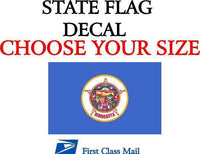 
              MINNESOTA STATE FLAG, STICKER, DECAL, 5YR VINYL State Flag of Minnesota
            