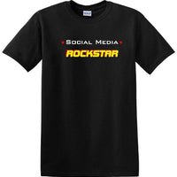 Social Media Rockstar - Funny shirt - short sleeved T-shirt TSM11