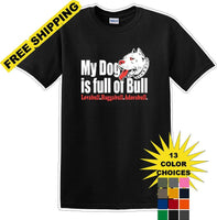 
              DOG full of bull  adorabull - Dog- Novelty T-shirt
            