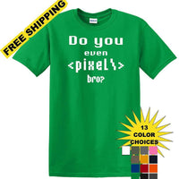 Pixel Coding - Social Media - Funny shirt - short sleeved T-shirt TSM12