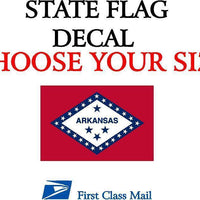 ARKANSAS STATE FLAG, STICKER, DECAL, state flag of Arkansas 5 YR VINYL