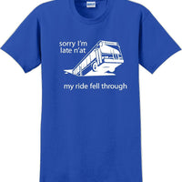 Pittsburgh Bus in Sinkhole, dahntahn n'at funny T-Shirt