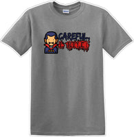 
              CAREFUL I BITE - Halloween - Novelty T-shirt
            
