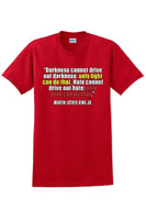 
              Darkness cannot drive out darkness - Martin Luther King Jr -  MLK Shirt
            