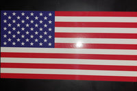 
              RIGHT & LEFT American Flag USA Glossy Vinyl Decals Boat truck car 1x2 proportion
            