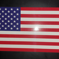RIGHT & LEFT American Flag USA Glossy Vinyl Decals Boat truck car 1x2 proportion