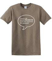 
              Social Media - Life Outside Facebook Password - Fun shirt - T-shirt TSM08
            