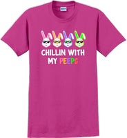 
              Chillin with my PEEPS - Distressed Design adult Easter T-shirt SM-5XL 13 COLORS
            