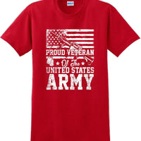 PROUD VETERAN OF THE UNITED STATES ARMY, Veterans day Soldier USA Support TShirt