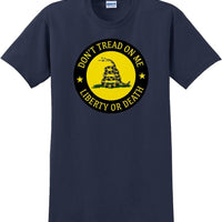Don't Tread On Me SHIRT LIBERTY OR DEATH Gadsden Flag 2nd Guns SM-5XL-DTOMS1