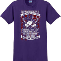 I Served My Country Veteran Grandpa, Veterans day Soldier USA Support T-Shirt