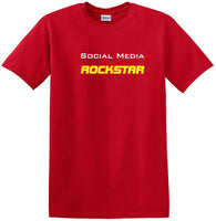 
              Social Media Rockstar - Funny shirt - short sleeved T-shirt TSM11
            
