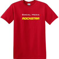 Social Media Rockstar - Funny shirt - short sleeved T-shirt TSM11