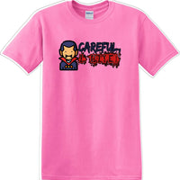 CAREFUL I BITE - Halloween - Novelty T-shirt