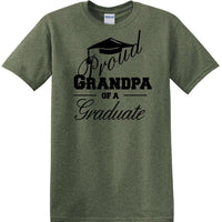 Graduation PROUD GRANDPA \ PARENT of a Graduate - shirt - short sleeved T-shirt