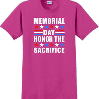 MEMORIAL DAY HONOR THE SACRIFICE , Veterans day Soldier USA Support T-Shirt