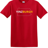 YINZBURGH Pittsburgh, PENNSYLVANIA short sleeved shirt  YBS1