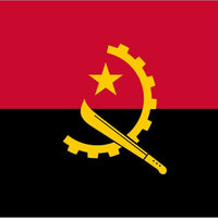 Angola COUNTRY FLAG, STICKER, DECAL, 5YR VINYL, country Flag of Angola