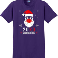 2020 Christmas Merry Quarantine Funny Gift Santa Face Mask 7 - Funny T-Shirt