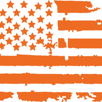 Dodge RAM Back Window Distressed American Flag Decal 2009-2018