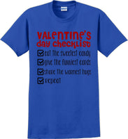 
              Valentine's Day Checklist  - Valentine's Day Shirts - V-Day shirts
            