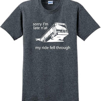 Pittsburgh Bus in Sinkhole, dahntahn n'at funny T-Shirt