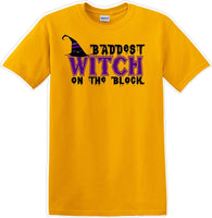 
              Baddest witch on the block - Halloween - Novelty T-shirt
            