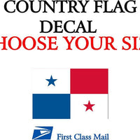 PANAMANIAN COUNTRY FLAG, STICKER, DECAL, 5YR VINYL, STATE FLAG