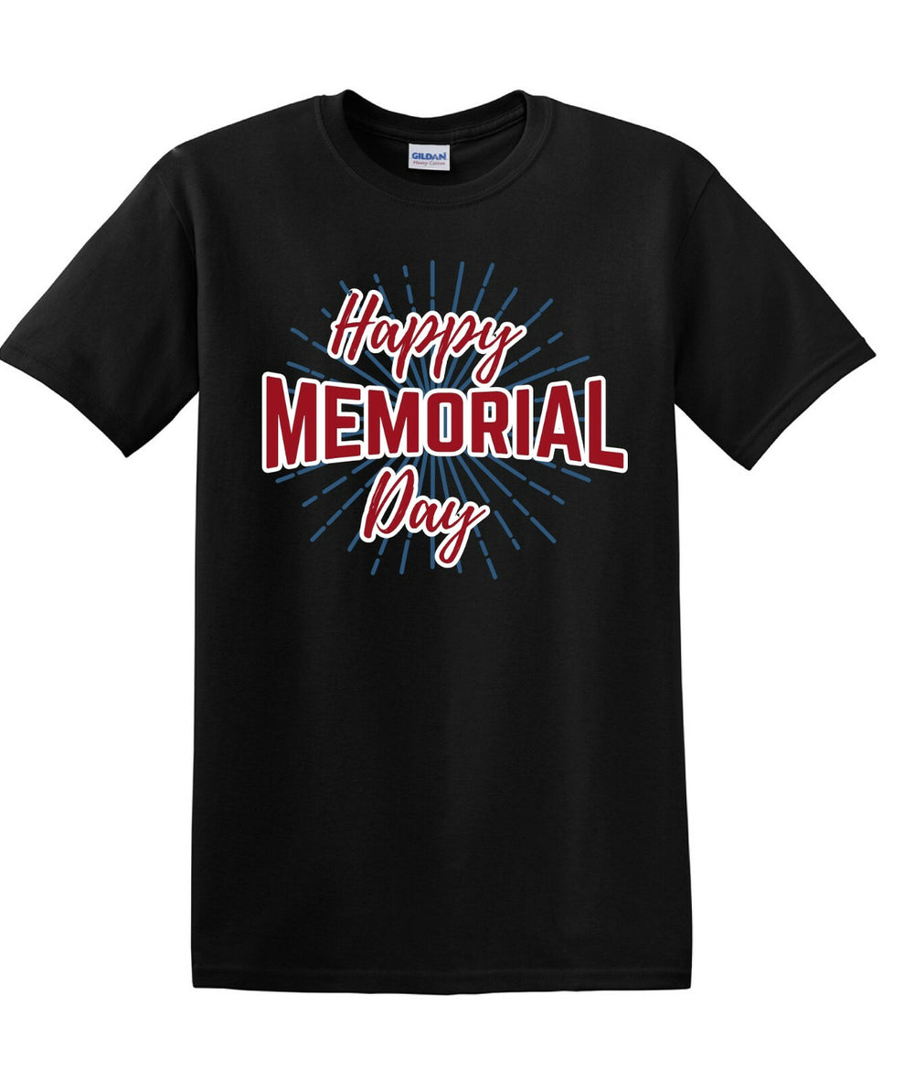 Memorial Day shirt burst We Will Always Remember 13 color choices -mds3