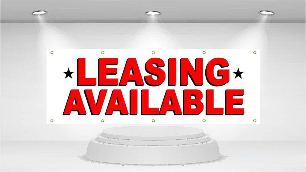 LEASING AVAILABLE - Advertising Vinyl Banner Flag Sign  printed in the USA