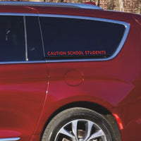 CAUTION SCHOOL STUDENTS Decal Sticker 6 color Avail Vinyl Material, Humor