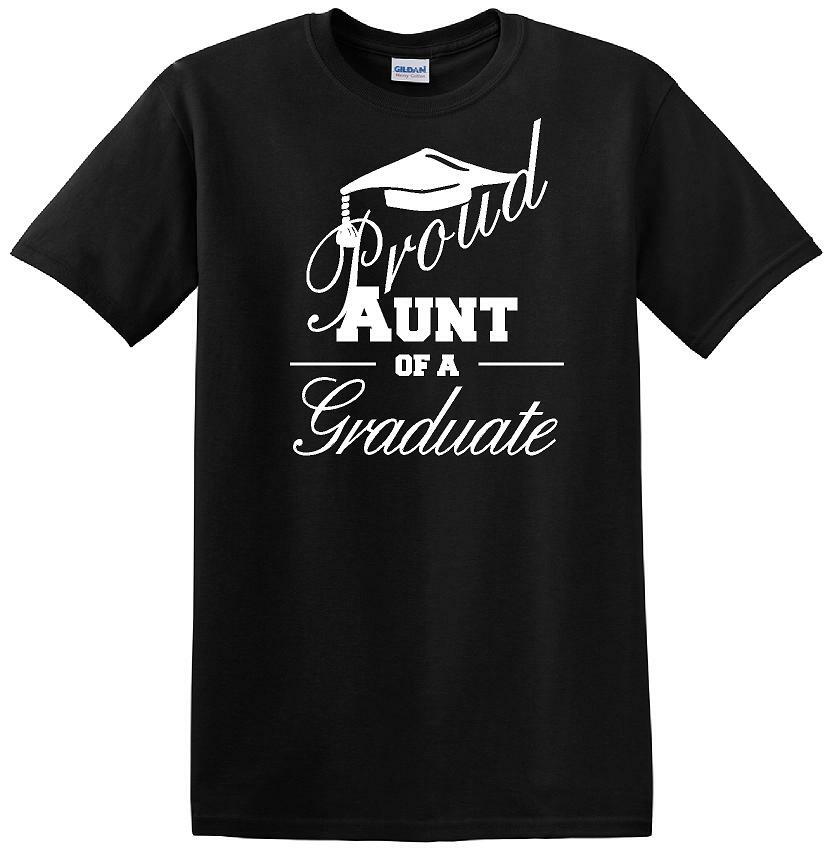 Graduation - PROUD AUNT of a Graduate - shirt - short sleeved T-shirt