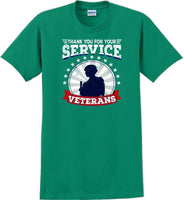 
              THANK YOU FOR YOUR SERVICE VETERANS , Veterans day Soldier USA Support T-Shirt
            