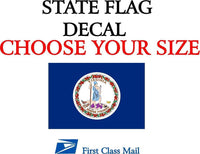 
              VIRGINIA STATE FLAG, STICKER, DECAL, 5 YR VINYL State Flag of Virginia
            