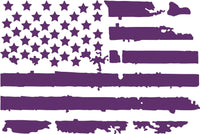 
              Dodge RAM Back Window Distressed American Flag Decal 2009-2018
            