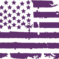 Dodge RAM Back Window Distressed American Flag Decal 2009-2018
