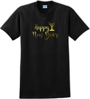 
              Happy New Year  T-Shirt - New Years Shirt - 12 color choices
            