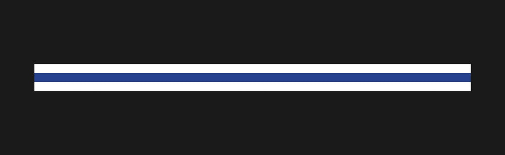 Reflective White and blue stripe 1.5