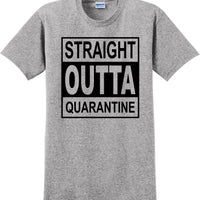 Straight Outta Quarantine 2020  funny T-Shirt sm-5xl